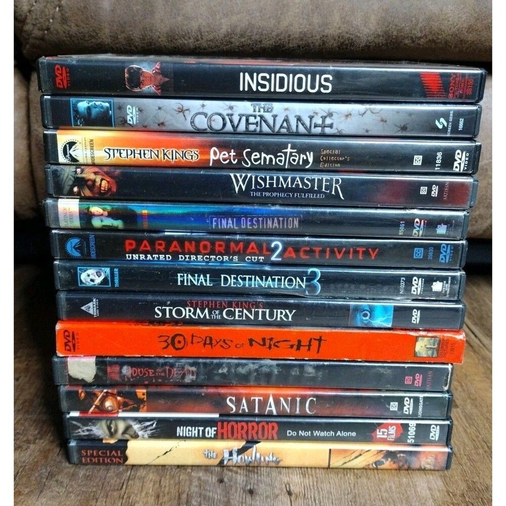 Lot Of 13 Horror Used Movies DVD